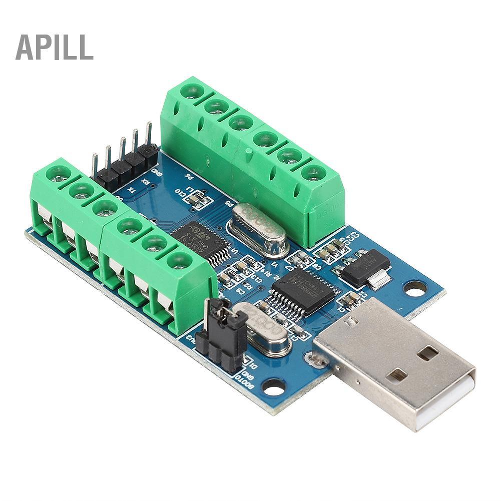 apill Giao diện mô-đun ADC thu thập dữ liệu USB mini Giao diện 10 kênh 12Bit STM32