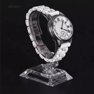 Giá đỡ đồng hồ DELMER, Giá đỡ trang sức C-Ring Giá trưng bày đồng hồ, Vòng tay thực tế Vòng tay bằng nhựa trong suốt Giá đỡ trưng bày đồng hồ Cửa hàng quầy