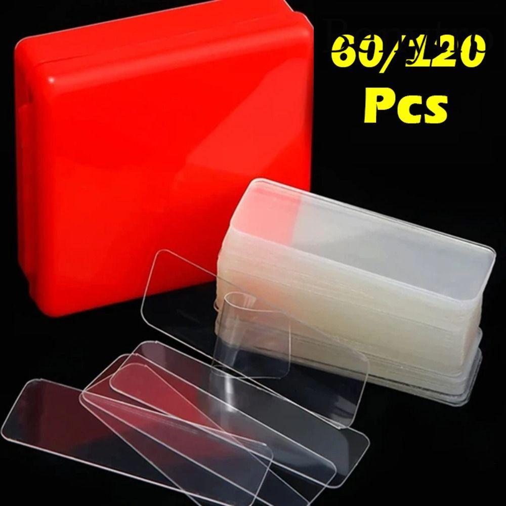 BENYTRO 60 Cái / 120 Cái Keo dán hai mặt, Miếng dán tường không thể cắt nổi, Băng dính tái sử dụng có thể tháo rời chống thấm nước