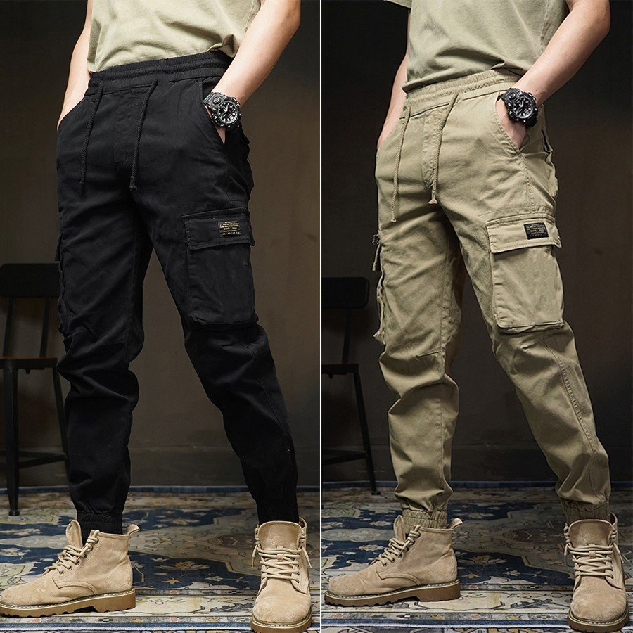 Quần Jogger Kaki - JG3 Quần Jogger Túi Hộp Cao Cấp Nam Cạp Chun Bo Gấu Vải Kaki Xịn Xmen Fashion 68