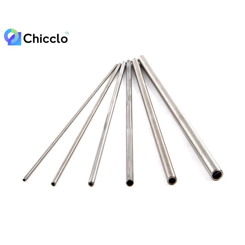 [chiccloset0] Ống mao dẫn bằng thép không gỉ 304 tròn màu bạc 250mm Ống tròn rỗng đẹp