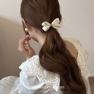 Yoing / Phiên Bản Hàn Quốc Ngọt Ngào Vải Nơ Tóc Tính Khí Phù Hợp Với Ba Chiều Nơ Tóc Dây Buộc Co Giãn Cao