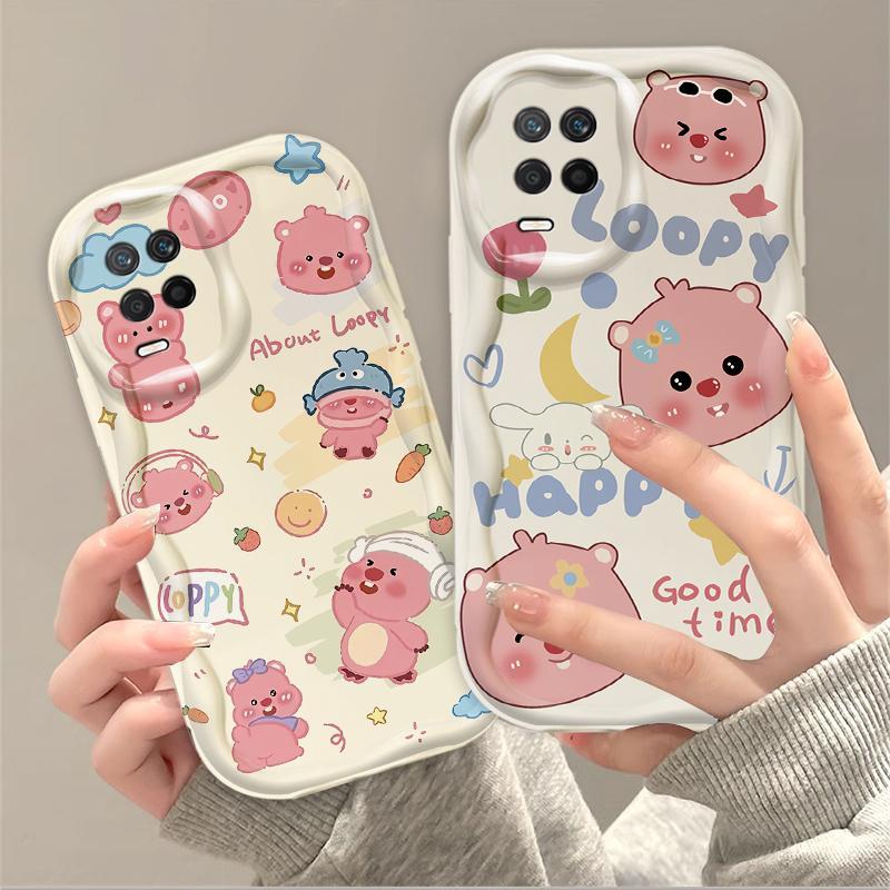 Thích hợp cho OPPO A54 4G 3D Wave Soft TPU Phim hoạt hình dễ thương Loopy Vỏ điện thoại chống sốc