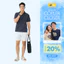 Áo Phông Nữ Yody Slim Fit thun Cổ Rộng Mềm Mại Co Giãn WCTS26S002