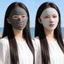 OLVIDO Chống Nắng, Khăn quàng cổ chống tia cực tím toàn mặt bằng lụa băng, Tấm che nắng thời trang có thể điều chỉnh Tấm che nắng thoáng khí Mặt mùa hè