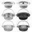 Bồn Rửa Rác Lọc Lưới Rửa Lưu Vực Thoát Nước Rửa Bát Inox Lọc Nâng Lồng Cống Phụ Kiện Nhà Bếp CLXW
