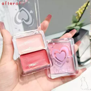 Phấn má hồng Cheek nước AFTEROF, Phấn má hồng dưỡng ẩm 2 màu, Trang điểm má hồng có độ bóng cao cầm tay lâu trôi để trang điểm mặt