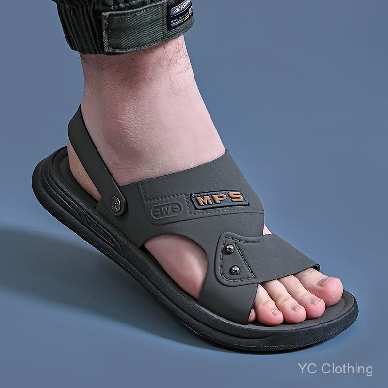 Giày Sandal Rỗng Chữ Màu Trơn Đế Chống Thấm Nước Chống Trơn Trượt Giày Đi Biển Mùa Hè