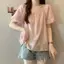 Áo sơ mi ngắn tay ren Puff dành cho nữ Thiết kế mùa hè có viền Áo sơ mi nhỏ cổ vuông phù hợp cho mọi trận đấu của Pháp