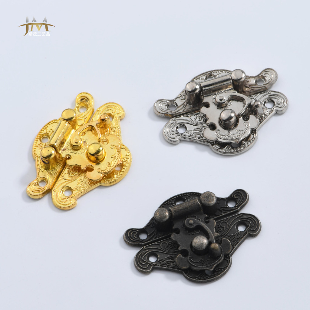Phần cứng Mới Trung Quốc Khóa Hành Lý Cổ Phụ Kiện Hành Lý Hợp Kim Hộp Rượu Bản Lề Trang Trí Phần Cứng Khóa Khóa GHHK