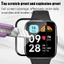 2-10 Chiếc Cong Kính Cường Lực Phim Cho Mibro X1 T2 T1 Lite 2 Đen Edge Bảo Vệ Màn Hình Cho Mibro GS Pro Color C2 Air A2 A1 Chống Vân Tay Phim Kính HD