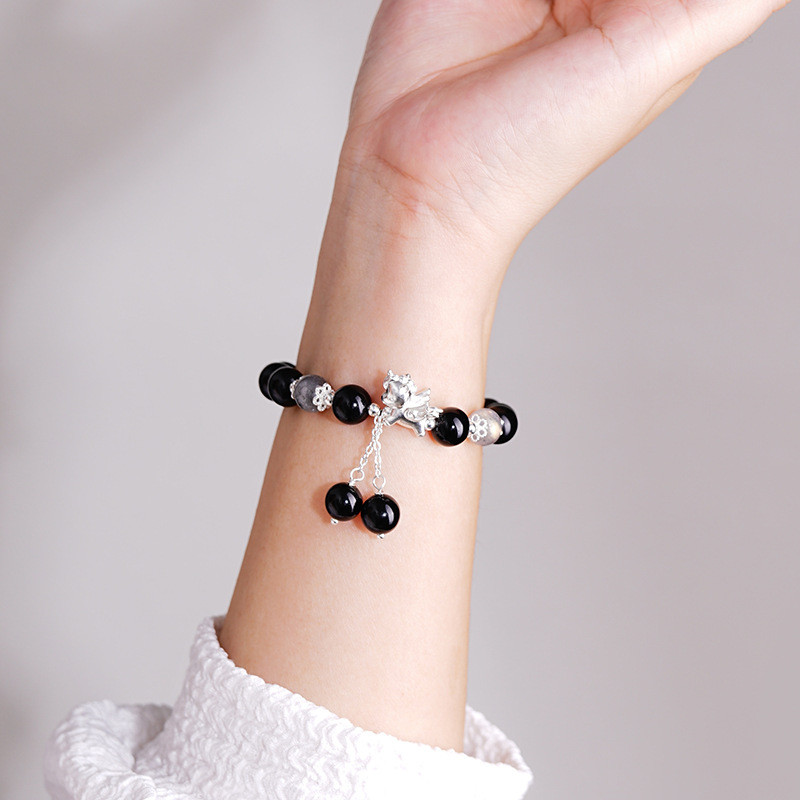 Vòng tay obsidian tự nhiên chất lượng cao
