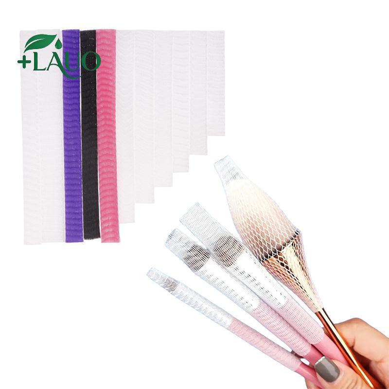 Springevenstar 100 Chiếc Lưới Linh Hoạt Lưới Bảo Vệ Vỏ Làm Đẹp Trắng Mỹ Phẩm Trang Điểm Bàn Chải Bảo Vệ Dụng Cụ Tiện Lợi Springevenstar