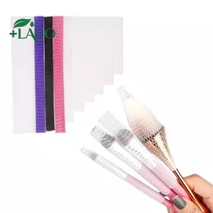 Springevenstar 100 Chiếc Lưới Linh Hoạt Lưới Bảo Vệ Vỏ Làm Đẹp Trắng Mỹ Phẩm Trang Điểm Bàn Chải Bảo Vệ Dụng Cụ Tiện Lợi Springevenstar