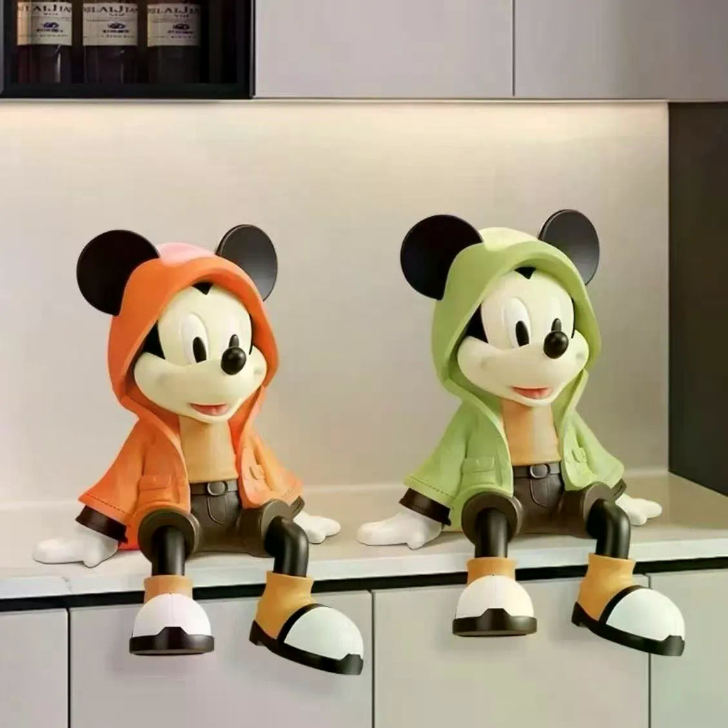 Áo Gió Mickey Ngồi Vinyl Đồ Trang Trí Phòng Khách Lối Vào Trang Trí Máy Tính Để Bàn Làm Bằng Tay