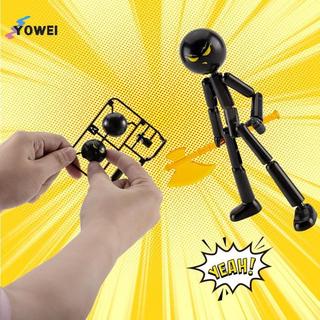 YOWEI 1 Bộ Nhân Vật Hành Động Mới Lạ Stickman Lắp Ráp Robot Di Động In 3d Mannequin Nhiều Nối Stickman VN