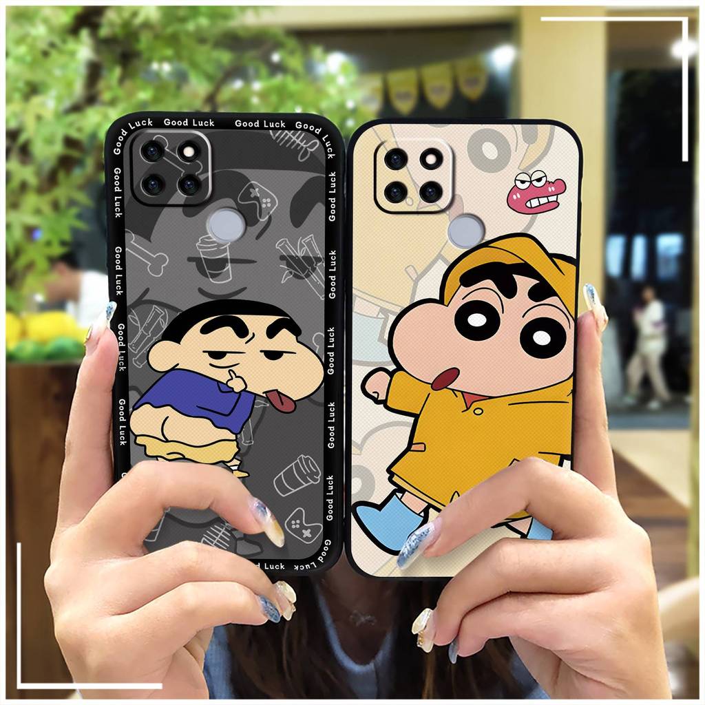 Ốp Lưng OPPO Realme V3 / Q2i TPU Silicon Mềm Bọc Toàn Bộ, Chống Bụi, Chống Thấm Nước, Chống Va Đập, Thiết Kế Hoạt Hình Dễ Thương