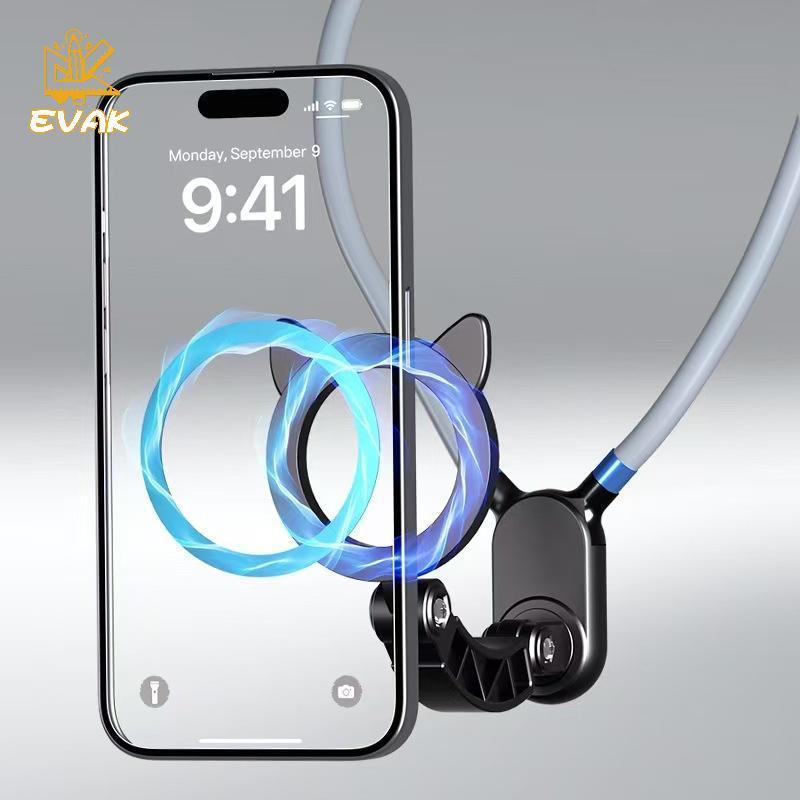 Alittlesetrtu Giá đỡ cổ từ tính Giá đỡ tháo nhanh Cổ từ gắn ngực cho điện thoại Phụ kiện điện thoại thông minh VN
