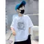baju kanak-kanak cotton, Trẻ Em 1-13 tuổi, unisex, in hình, rộng vừa vặn, Áo Thun cổ tròn