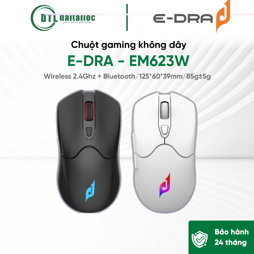 Chuột gaming không dây E-DRA EM623W | Chính Hãng | Bảo Hành 24 Tháng