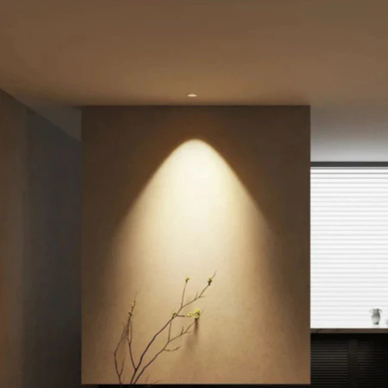 Đèn Âm Trần Spotlight Chống Chói Cao Cấp CRI≥98 Ánh Sáng 3 Màu 7W-16W Cho Phòng Khách Lắp Âm Trần Đơn Giản