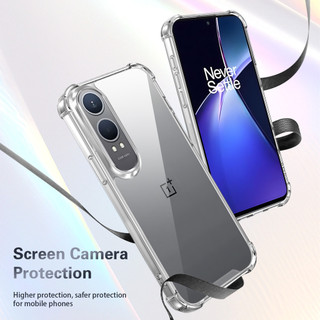 Dành Cho OnePlus Nord CE 4 / CE4 Lite 5G Ốp điện thoại Pha Lê Trong Suốt Cứng Chống Sốc 4-Corner Vỏ Mỏng Mỏng