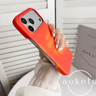 Thay đổi màu sắc nhạy cảm nhiệt thích hợp cho vỏ điện thoại Apple 17promax iPhone 16 pro vỏ cứng bán bọc 15 / 14 / 13 / 12 / 11 Ốp sáng tạo sang trọng