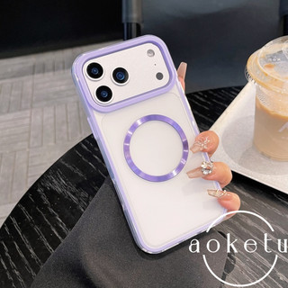 Ốp điện thoại khung màu vòng từ mờ ba trong một phù hợp cho iPhone 13 14 15 16 17 Pro max bao gồm tất cả các ốp lưng chống rơi