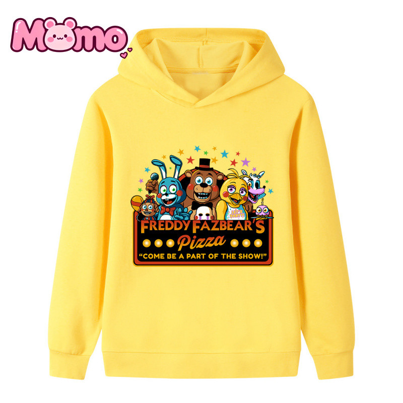 Năm Đêm Tại Freddy 's Họa Tiết Hoạt Hình In Hình Bé Trai Và Bé Gái Cùng Phong Cách Áo Khoác Áo Dài Tay Top