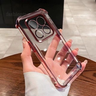 Dành Cho Note15 Pro 2025 Vỏ Cho Redmi Note 15 Pro Plus 1 5 Note15Pro + Note15ProPlus 4G 5G Vỏ Điện Thoại Mạ Vuông Cặp Đôi Thời Trang Silicon Mềm Ống Kính Máy Ảnh Ốp Lưng Chống Sốc