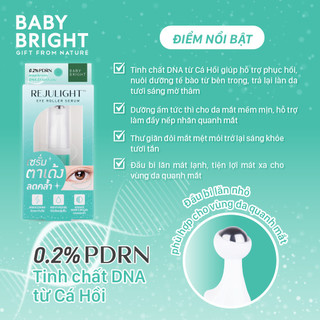 Cây Lăn Mắt Dưỡng Trắng Mờ Thâm Baby Bright Rejulight Eye Roller Serum 7ml