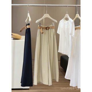 Quần ống rộng nữ chất lượng cao, cảm giác draping thoải mái, phù hợp mùa hè