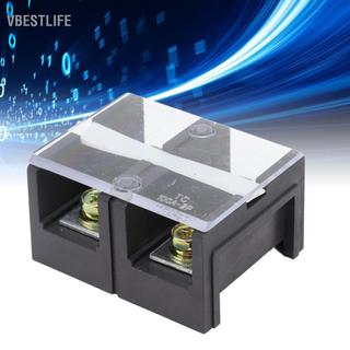 VBESTLIFE Huleo 600V 100A Khối đầu cuối dây rào chắn 2 chiếc TC cố định sắt đen cho thiết bị (2 vị trí (1002))