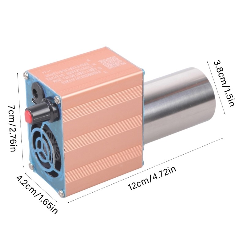 SELA Double Power 5V Type C 12V Máy thổi tốc độ dòng điện trực tiếp Quạt thổi thông gió cho lưới tản nhiệt khói xả và luồng khí