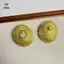 Nhẫn và Bông Tai Kim Loại Phong Cách Baroque Cổ Điển Hình Bầu Dục - Phụ Kiện Thời Trang Cho Nữ