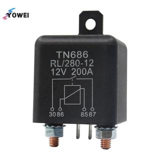 Rơle khởi động dòng điện cao YOWEI 200A 100A 12V / 24V Điện ô tô Rơle khởi động dòng điện nặng Rơle xe VN
