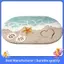 Thảm tắm Bãi biển Thảm phòng tắm Vỏ sò ven biển Sóng sao biển ngộ nghĩnh Cực mềm Tufted Nhanh khô (16 X 24inch)