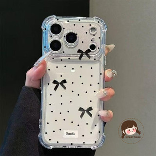 Ins Style Bow Tie Ốp Điện Thoại Trong Suốt Cho Google Pixel 10 Pro XL 9A 9 Pro XL 8A 8 7 Pro 7A 6 Pro 6A 5 5A 4 XL 4A 3 3A XL 4G 5G Vỏ Sang Trọng Đơn Giản Chống Rơi Ốp lưng mềm