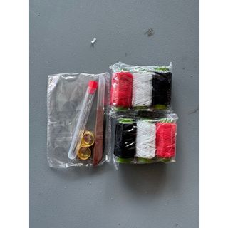 Bộ dụng cụ may vá thép 37/39/41 món, kim lỗ lớn, kéo, thimble, chỉ đa năng, dụng cụ sửa chữa quần áo DIY