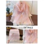 Khăn Hijab PYCOU, Khăn choàng chống nắng dài mềm mại, Ngọc trai lấp lánh trơn sọc thoáng khí dành cho nữ