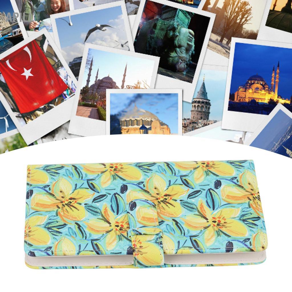 Apill 96 Pockets 3in Album ảnh Hộp lưu trữ ảnh tức thì đa chức năng mini cho 11 9 7s 25 70 90 (Bơ)