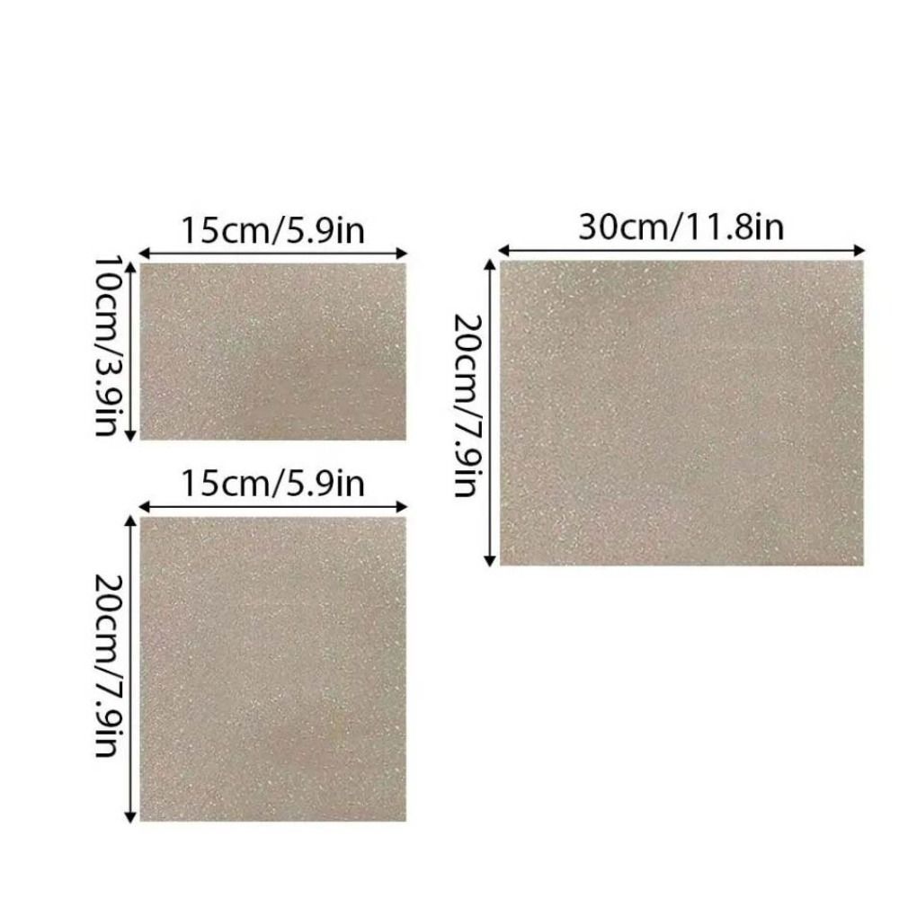 LOMBARDY 6 Cái / bộ Vải Nướng Bánh Lấp Lánh Cầu Vồng, Vải Nướng Bánh DIY Chống Dính, Hạt Sáng Chịu Nhiệt Độ Cao Có Thể Tái Sử Dụng Giấy Chịu Nhiệt Dự Án Nghệ Thuật Cầu Chì