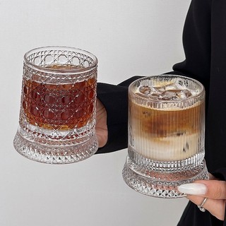 Ánh Sáng Sang Trọng Cao Cấp Whisky Thủy Tinh Pha Lê Cổ Điển Tumbler Xoay Giải Nén Bia Ly Cao Cấp Phương Tây Rượu Ly