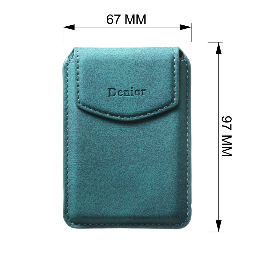 Thẻ tín dụng da nhân tạo Denior Ví từ tính (1 khe cắm thẻ) Điện thoại di động Phụ kiện từ tính mạnh mẽ | Ví kẹp thẻ ID