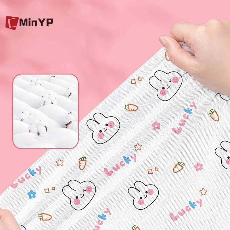 Bộ chăn ga gối đệm dùng một lần không dệt CMinYP 4 chiếc Khăn trải giường thêm Thi Vỏ chăn bông mềm mại thoáng khí cho khách du lịch Bệnh viện vinh quang