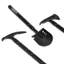 Mô Phỏng Xẻng Kim Loại Axe Pickaxe Bộ Ba Mảnh Phụ Kiện Trang Trí Cho 1 / 10 1 / 8 RC Bánh Xích Trục SCX10 TRXS TRX4 Redcat