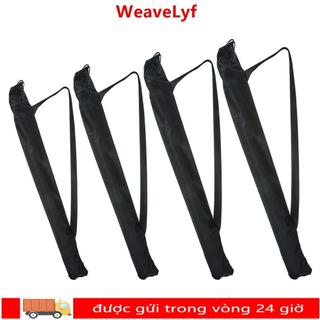 Vỏ bảo vệ chống bụi WEAVELYF, có dây đeo vai Túi đựng ô có thể gập lại, Túi đựng cần câu màu đen Giá đỡ ngoài trời
