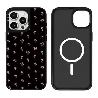 Ốp điện thoại cứng hình bướm hoa hồng từ tính cho iPhone 17 Pro Max 17 Air 16 Plus 15 14 13 12 11 Vỏ chống sốc