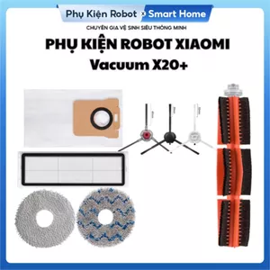 Phụ Kiện Robot Mi Vacuum X10+ X10 Plus, X20+, X20 Plus Mijia Gen2 C102CN Chổi Bộ Lọc Giẻ Lau Túi Bụi