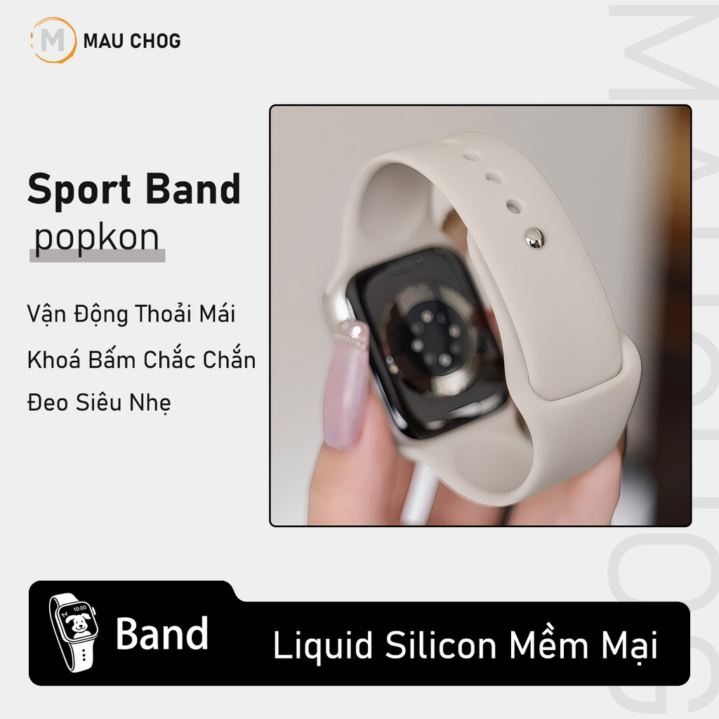 Dây Đeo Silicon Thể Thao Thay Thế Cho Đồng Hồ Apple Watch Series Ultra 11 10 9 8 7 6 5 4 3 49/46/45/44/42/41/40/38mm